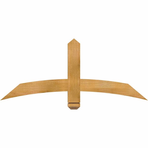 Ekena Millwork Bellingham Rough Sawn Timber Gable Bracket, Western Red Cedar, 48"W x 20"H x 2"D x 4"F, 10/12 Pitch GBW048X20X0204BEL00RWR - main